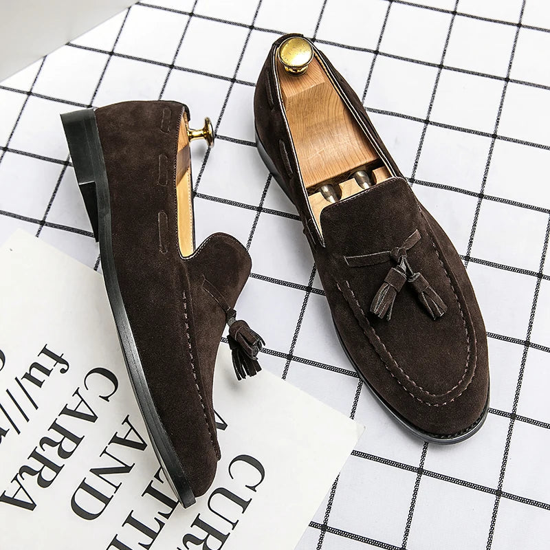 Il Borghese Torino Suede Loafers With Tassels